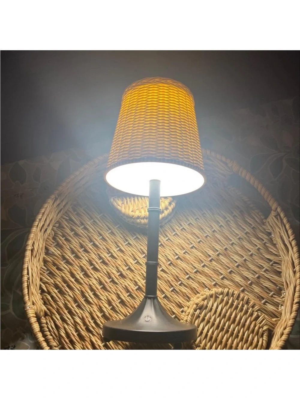 Rechargeable Outdoor Patio LED Lantern Ivory - Threshold designed w/Studio McGee